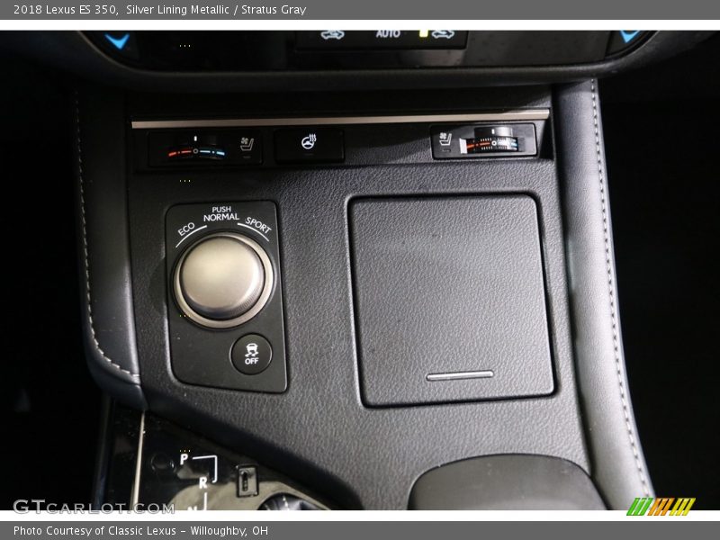 Silver Lining Metallic / Stratus Gray 2018 Lexus ES 350