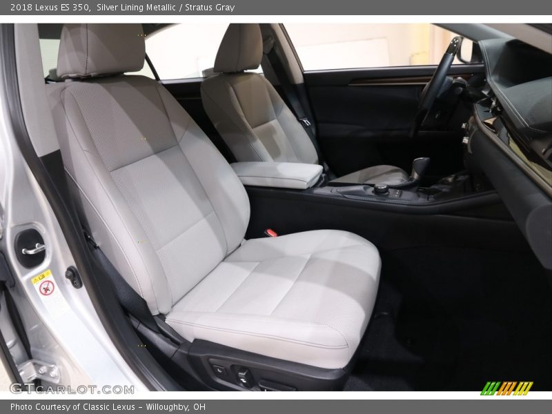 Silver Lining Metallic / Stratus Gray 2018 Lexus ES 350