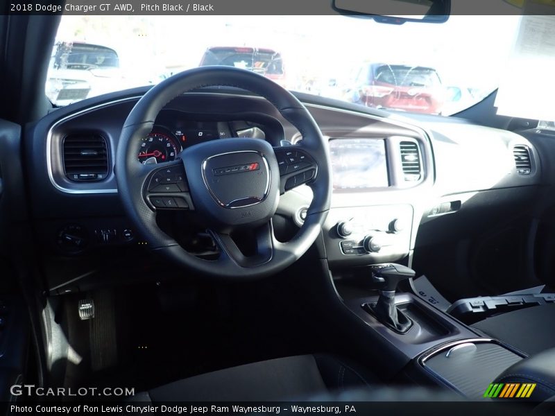 Pitch Black / Black 2018 Dodge Charger GT AWD