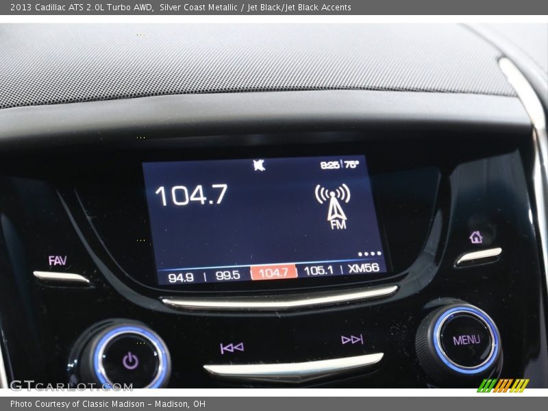 Silver Coast Metallic / Jet Black/Jet Black Accents 2013 Cadillac ATS 2.0L Turbo AWD