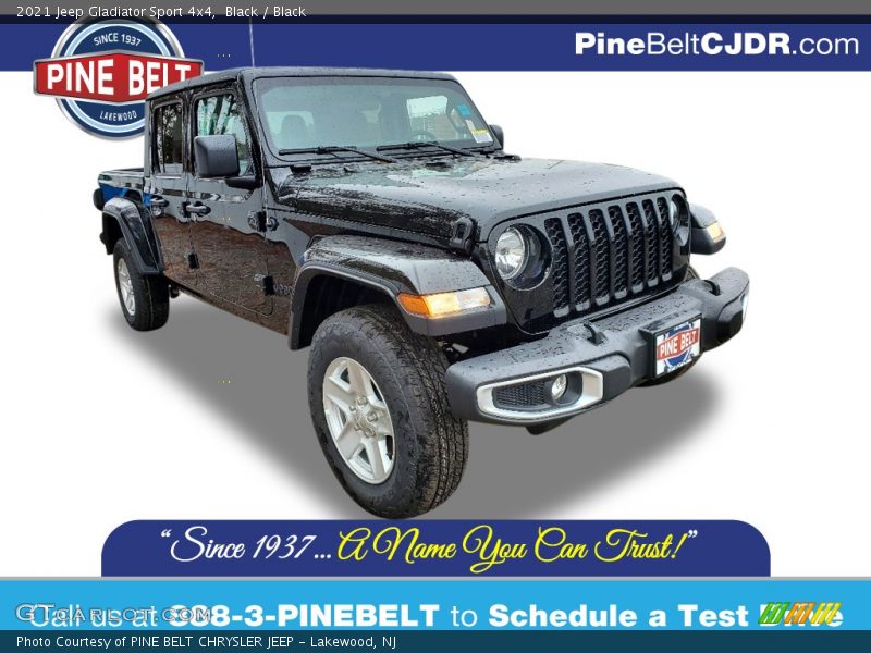 Black / Black 2021 Jeep Gladiator Sport 4x4