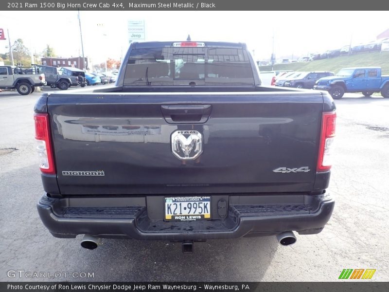 Maximum Steel Metallic / Black 2021 Ram 1500 Big Horn Crew Cab 4x4