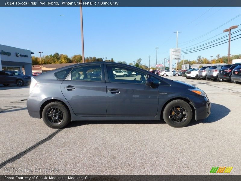 Winter Gray Metallic / Dark Gray 2014 Toyota Prius Two Hybrid