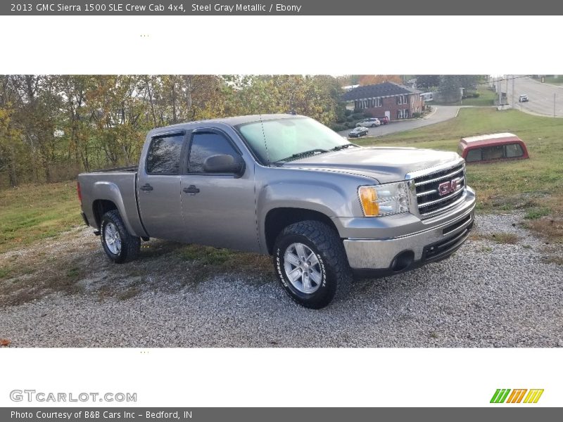 Steel Gray Metallic / Ebony 2013 GMC Sierra 1500 SLE Crew Cab 4x4