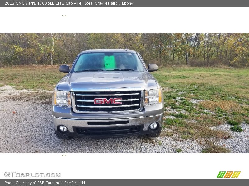 Steel Gray Metallic / Ebony 2013 GMC Sierra 1500 SLE Crew Cab 4x4