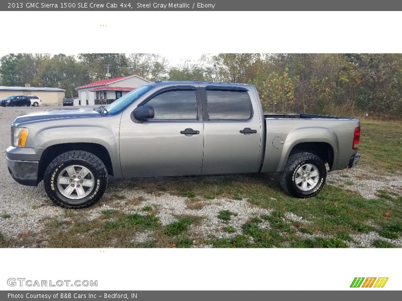 Steel Gray Metallic / Ebony 2013 GMC Sierra 1500 SLE Crew Cab 4x4