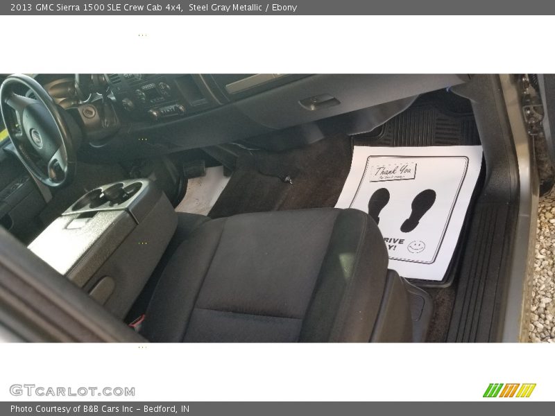 Steel Gray Metallic / Ebony 2013 GMC Sierra 1500 SLE Crew Cab 4x4
