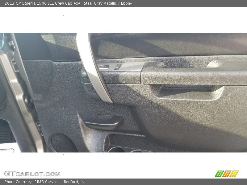 Steel Gray Metallic / Ebony 2013 GMC Sierra 1500 SLE Crew Cab 4x4