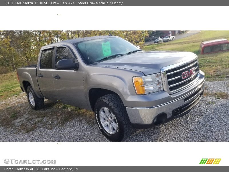 Steel Gray Metallic / Ebony 2013 GMC Sierra 1500 SLE Crew Cab 4x4