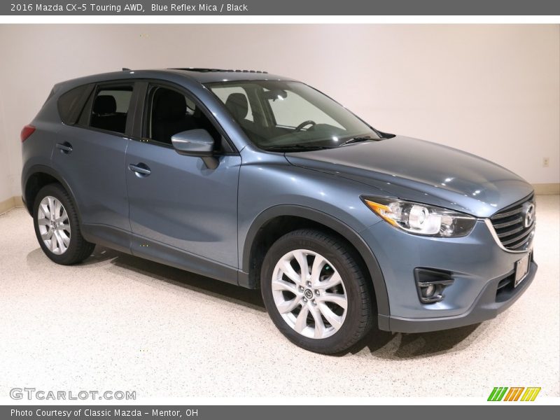 Blue Reflex Mica / Black 2016 Mazda CX-5 Touring AWD