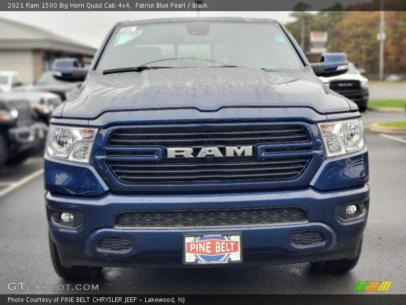 Patriot Blue Pearl / Black 2021 Ram 1500 Big Horn Quad Cab 4x4