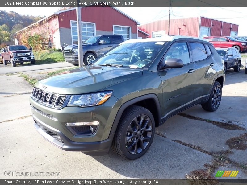 Olive Green Pearl / Black 2021 Jeep Compass 80th Special Edition 4x4