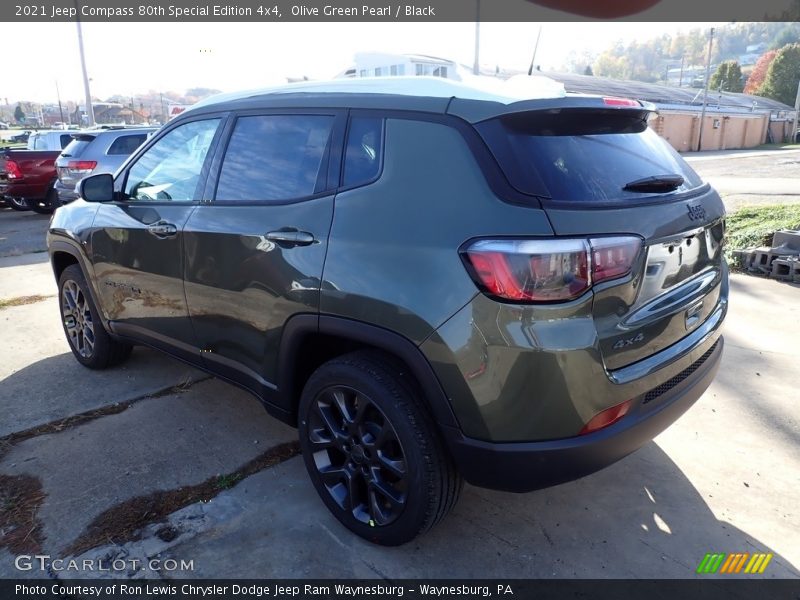 Olive Green Pearl / Black 2021 Jeep Compass 80th Special Edition 4x4