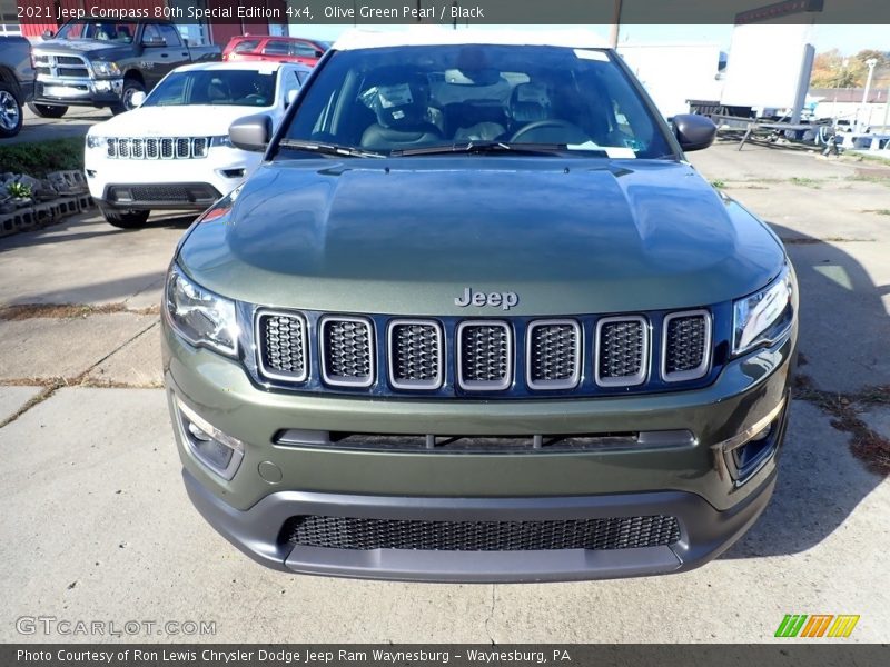 Olive Green Pearl / Black 2021 Jeep Compass 80th Special Edition 4x4