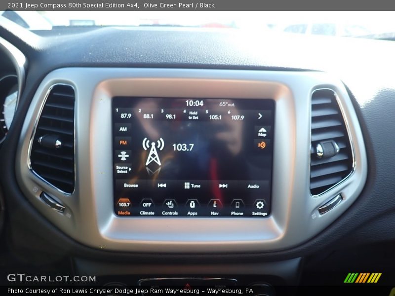 Controls of 2021 Compass 80th Special Edition 4x4