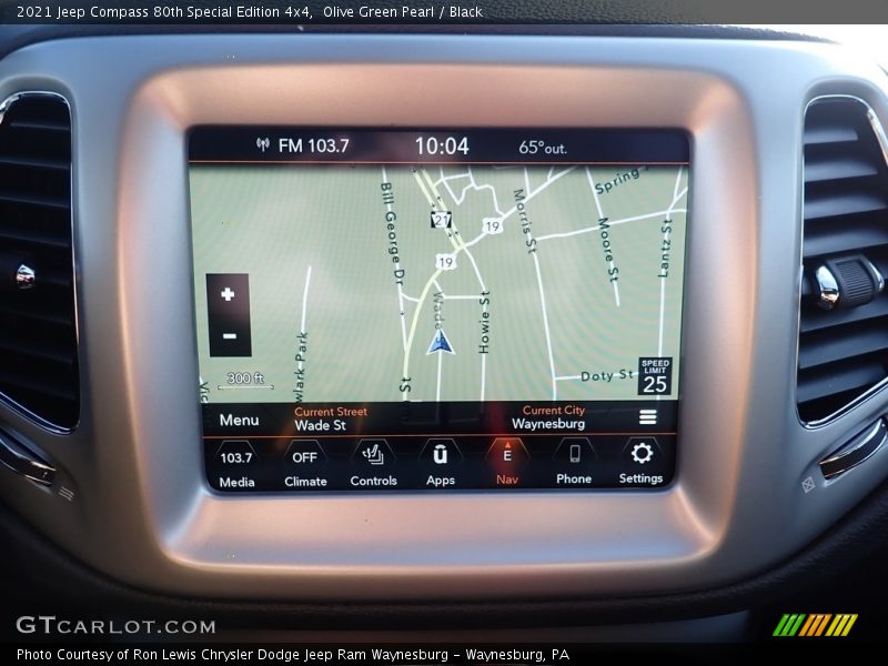 Navigation of 2021 Compass 80th Special Edition 4x4