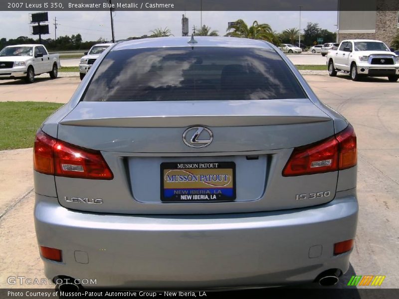 Breakwater Blue Metallic / Cashmere 2007 Lexus IS 350