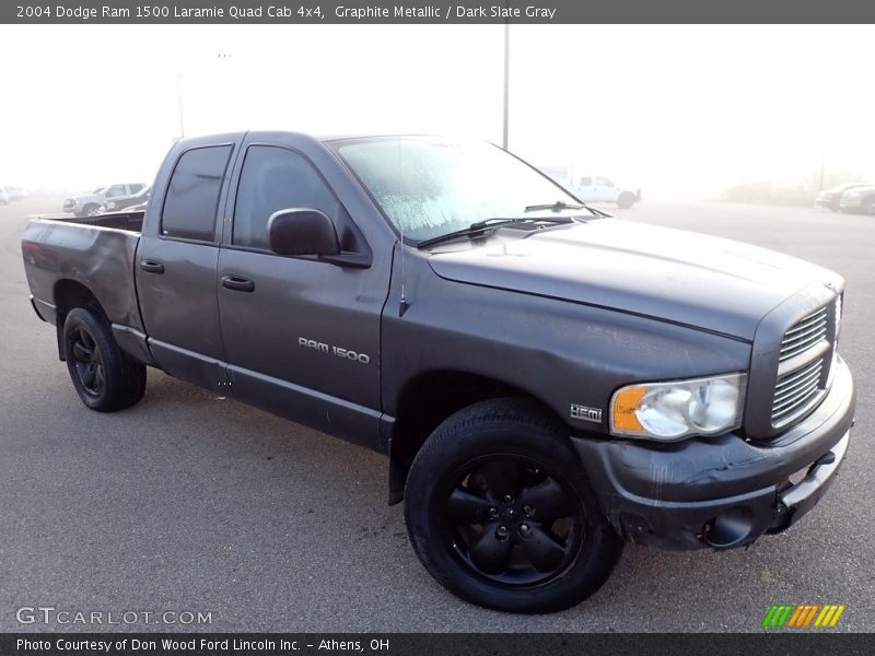 Graphite Metallic / Dark Slate Gray 2004 Dodge Ram 1500 Laramie Quad Cab 4x4