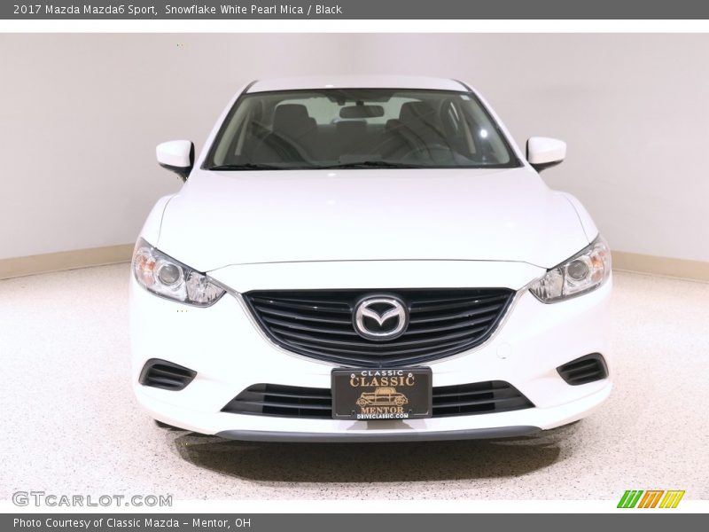 Snowflake White Pearl Mica / Black 2017 Mazda Mazda6 Sport
