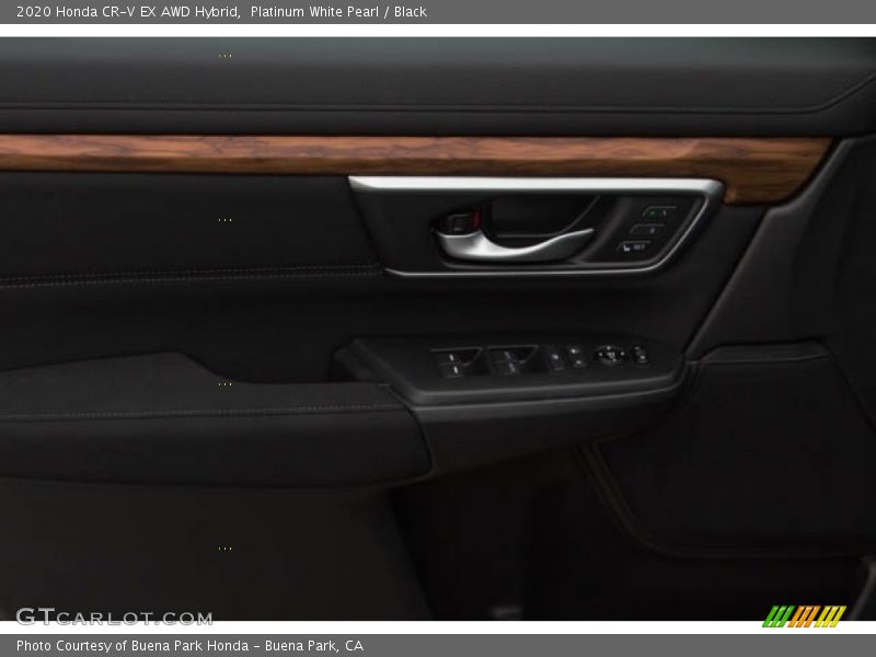 Platinum White Pearl / Black 2020 Honda CR-V EX AWD Hybrid