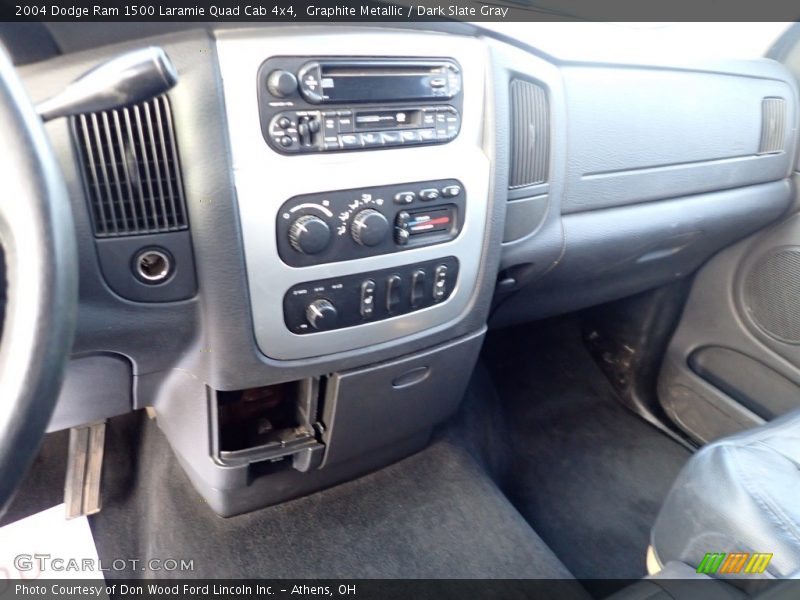 Graphite Metallic / Dark Slate Gray 2004 Dodge Ram 1500 Laramie Quad Cab 4x4