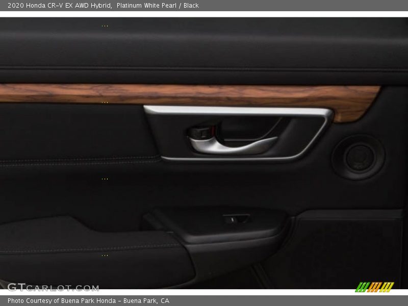 Platinum White Pearl / Black 2020 Honda CR-V EX AWD Hybrid