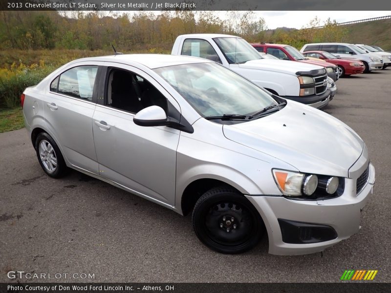 Silver Ice Metallic / Jet Black/Brick 2013 Chevrolet Sonic LT Sedan