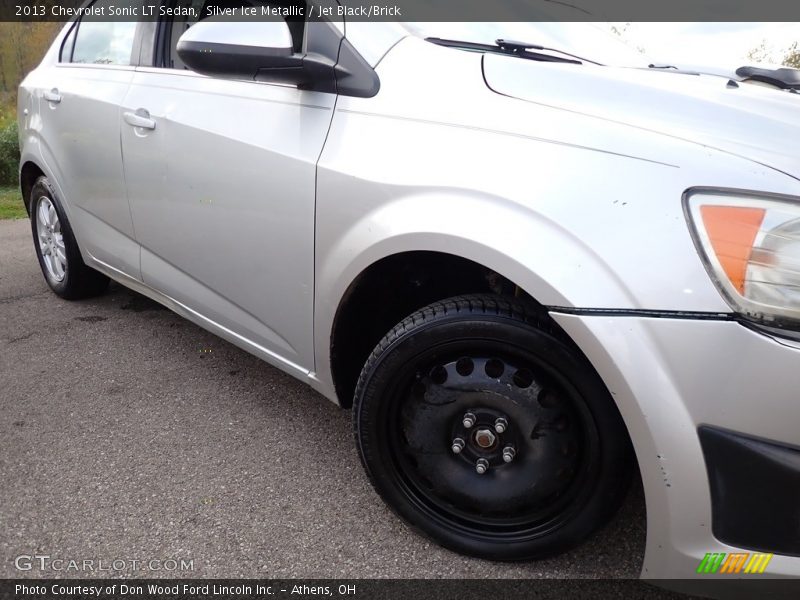 Silver Ice Metallic / Jet Black/Brick 2013 Chevrolet Sonic LT Sedan