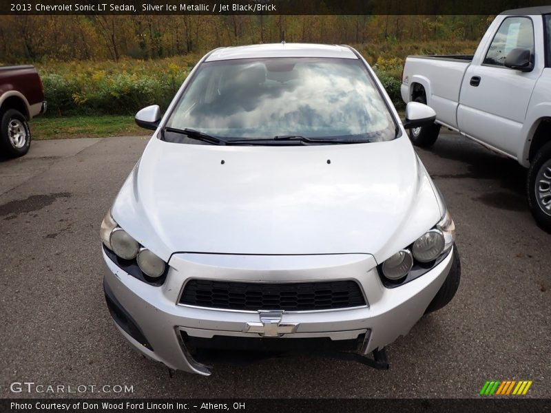 Silver Ice Metallic / Jet Black/Brick 2013 Chevrolet Sonic LT Sedan