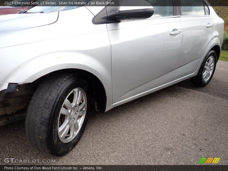 Silver Ice Metallic / Jet Black/Brick 2013 Chevrolet Sonic LT Sedan