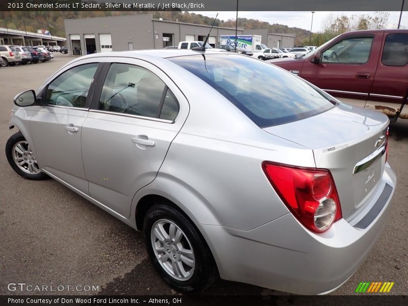Silver Ice Metallic / Jet Black/Brick 2013 Chevrolet Sonic LT Sedan