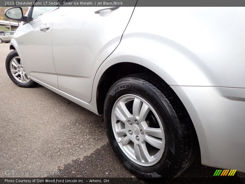 Silver Ice Metallic / Jet Black/Brick 2013 Chevrolet Sonic LT Sedan