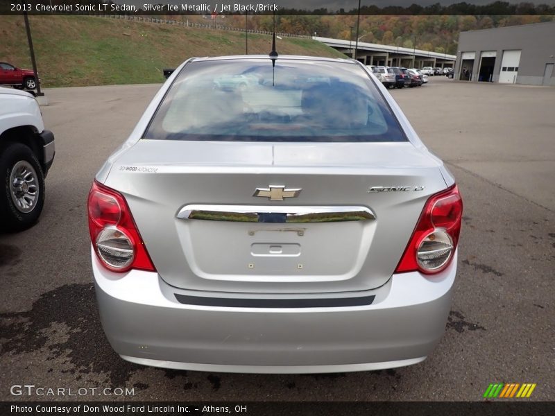 Silver Ice Metallic / Jet Black/Brick 2013 Chevrolet Sonic LT Sedan