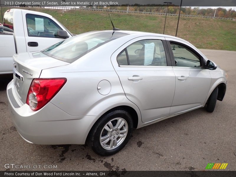 Silver Ice Metallic / Jet Black/Brick 2013 Chevrolet Sonic LT Sedan