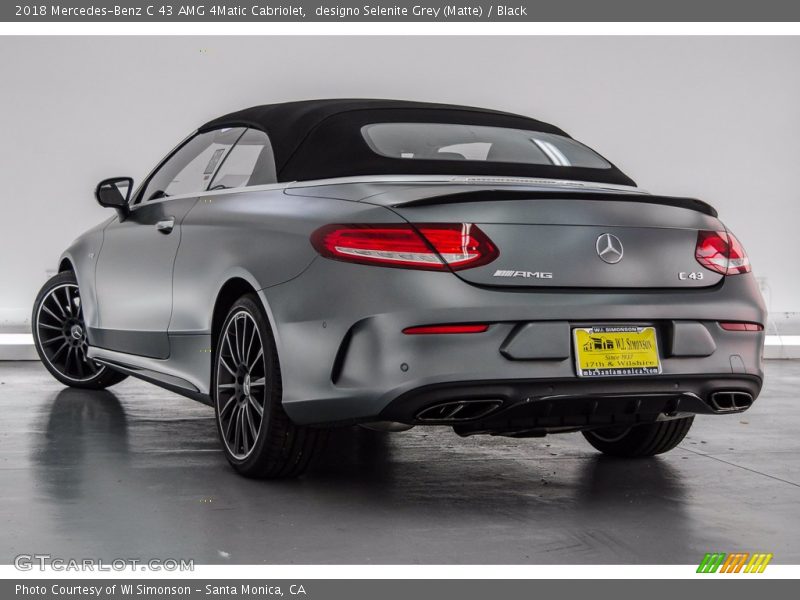 designo Selenite Grey (Matte) / Black 2018 Mercedes-Benz C 43 AMG 4Matic Cabriolet