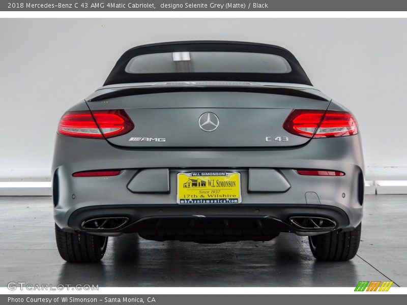 designo Selenite Grey (Matte) / Black 2018 Mercedes-Benz C 43 AMG 4Matic Cabriolet