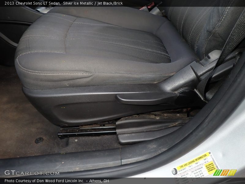 Silver Ice Metallic / Jet Black/Brick 2013 Chevrolet Sonic LT Sedan
