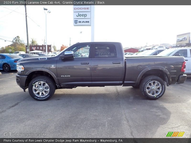 Granite Crystal Metallic / Black 2020 Ram 3500 Laramie Crew Cab 4x4