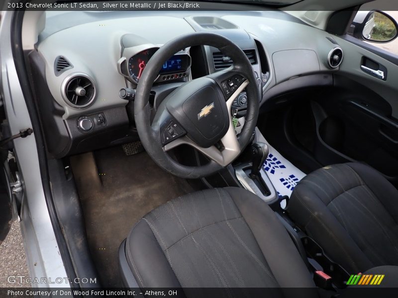 Silver Ice Metallic / Jet Black/Brick 2013 Chevrolet Sonic LT Sedan