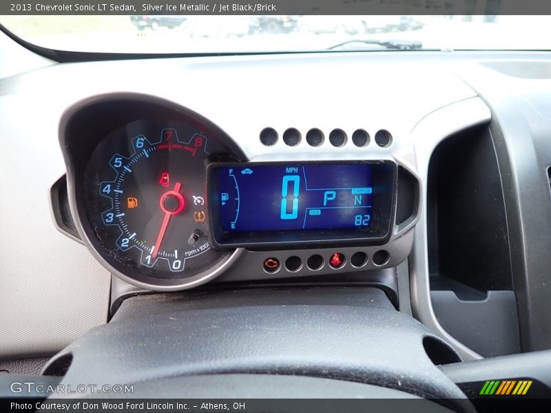 Silver Ice Metallic / Jet Black/Brick 2013 Chevrolet Sonic LT Sedan