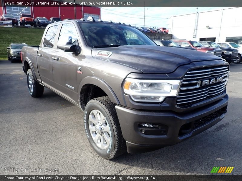 Granite Crystal Metallic / Black 2020 Ram 3500 Laramie Crew Cab 4x4