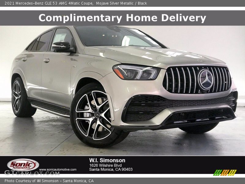 Mojave Silver Metallic / Black 2021 Mercedes-Benz GLE 53 AMG 4Matic Coupe