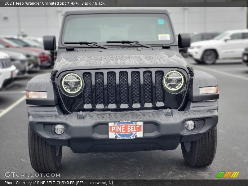 Black / Black 2021 Jeep Wrangler Unlimited Sport 4x4