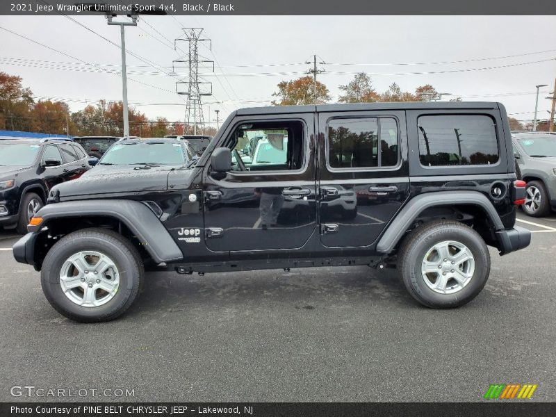 Black / Black 2021 Jeep Wrangler Unlimited Sport 4x4