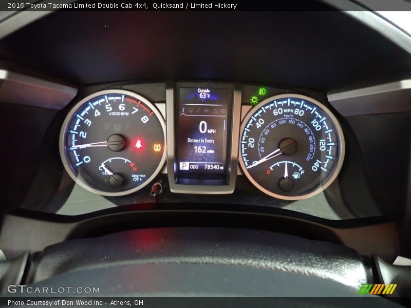  2016 Tacoma Limited Double Cab 4x4 Limited Double Cab 4x4 Gauges