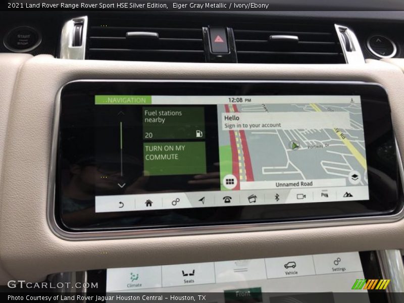 Navigation of 2021 Range Rover Sport HSE Silver Edition