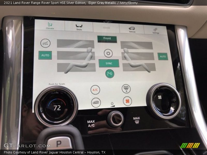 Controls of 2021 Range Rover Sport HSE Silver Edition