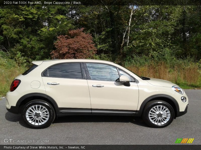 Beige Cappuccino / Black 2020 Fiat 500X Pop AWD