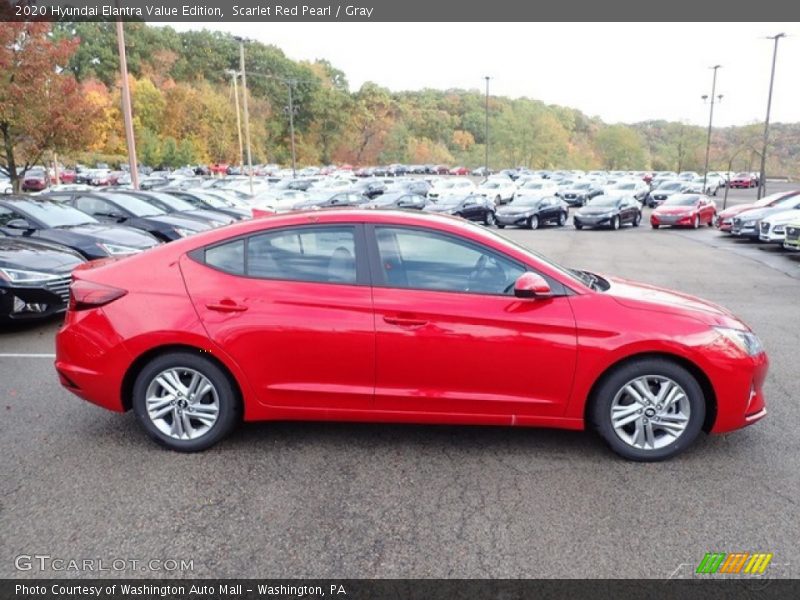 Scarlet Red Pearl / Gray 2020 Hyundai Elantra Value Edition