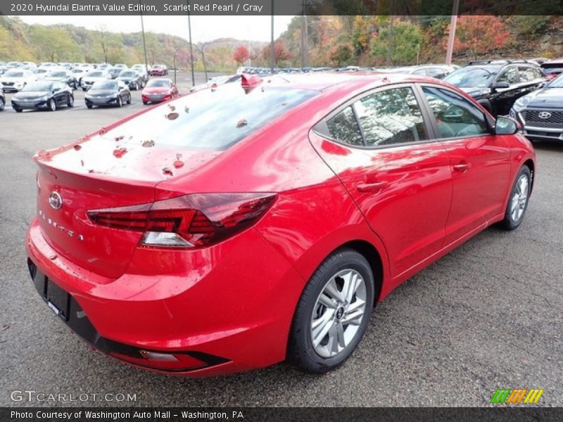 Scarlet Red Pearl / Gray 2020 Hyundai Elantra Value Edition